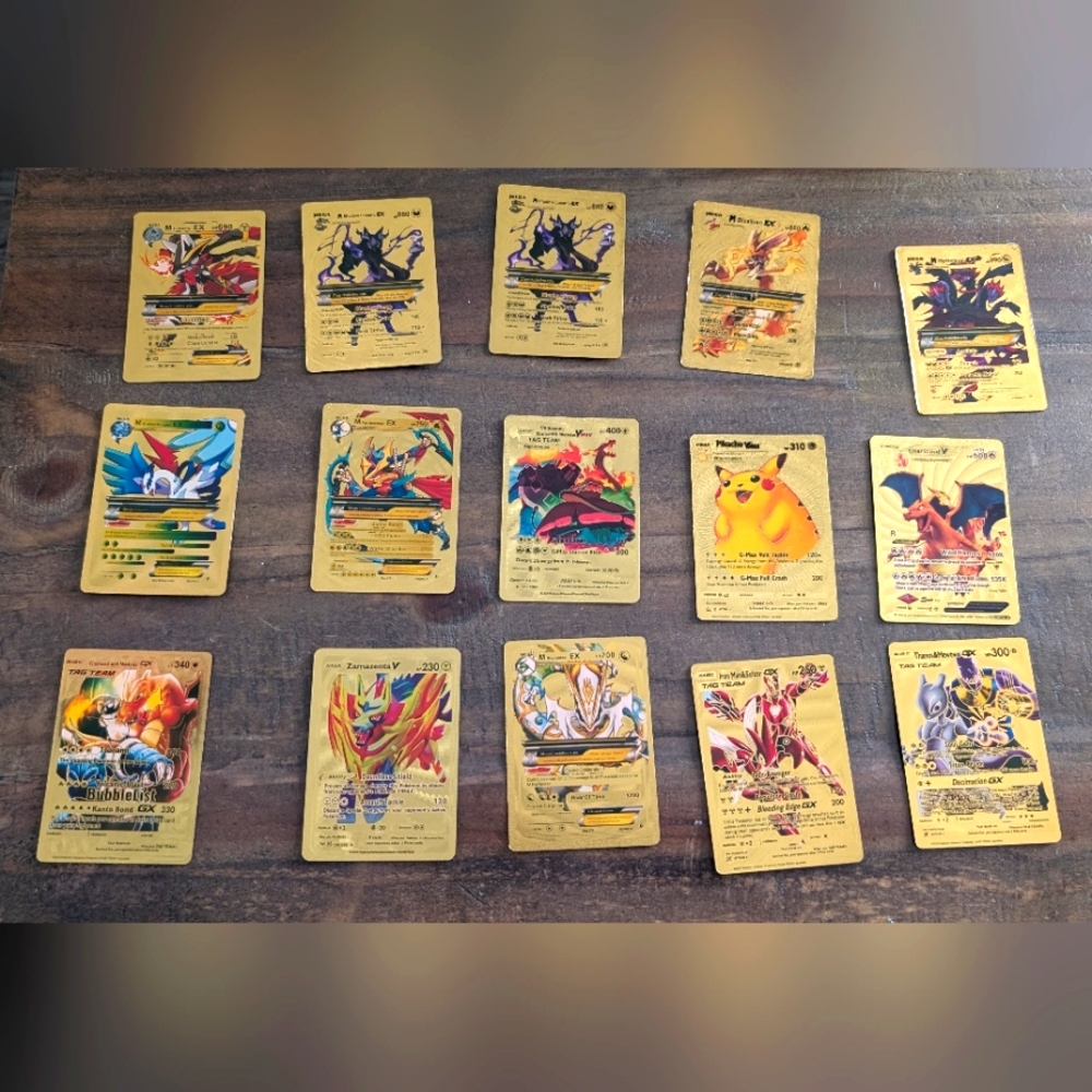 Pokemon Gold Collectible Trading Cards